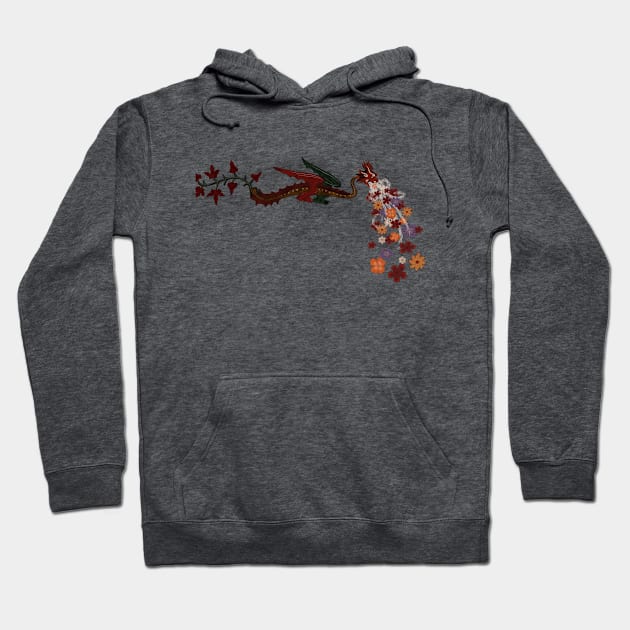 Flower Breathing Dragon Hoodie by SunGraphicsLab